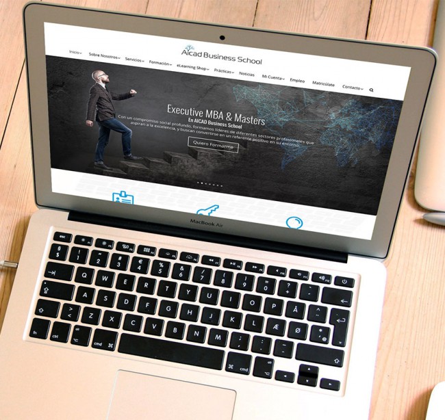Diseño Web Responsive - Wordpress - Aicad Business School